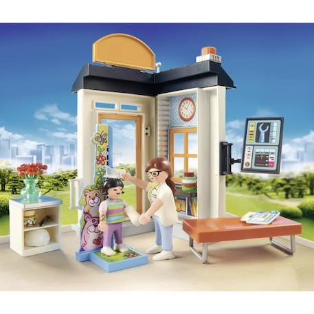 PLAYMOBIL - 70818 - City Life L'Hôpital - Starter Pack - Cabinet de pédiatre BLANC 5 - vertbaudet enfant 
