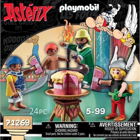 PLAYMOBIL - 71269 - Astérix : Amonbofis et le gâteau empoisonné BLEU 4 - vertbaudet enfant 