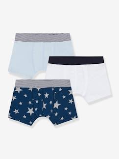 -Lot de 3 boxers étoile en coton PETIT BATEAU