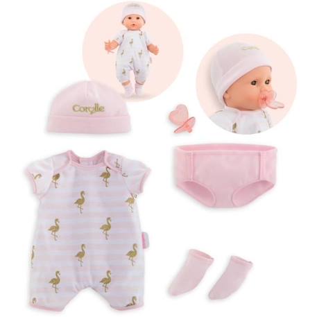 Ensemble de vêtements pour poupées - Corolle Mon Grand Poupon - Rose - Convient aux poupées de 36cm ROSE 1 - vertbaudet enfant 