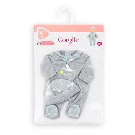 Corolle - Pyjama de Naissance pour Poupon 30 cm GRIS 3 - vertbaudet enfant 