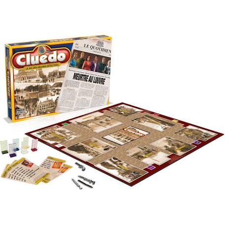 Cluedo Meurtre au Louvre - Jeu de société - HASBRO BLEU 5 - vertbaudet enfant 