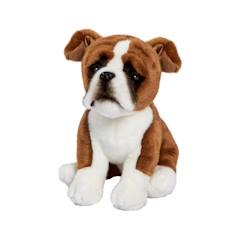 Jouet-Premier âge-Peluches-Peluche Boxer Assis 30 cm - ANIMA - Multicolore - Enfant - Marron - Mixte