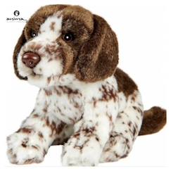 Jouet-Peluche - ANIMA - Chien Pointer assis - 30 cm - Marron et Multicolore