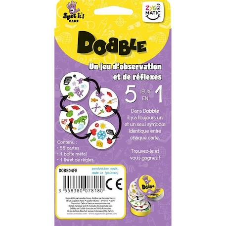 Zygomatic - Dobble : Classique - Édition 2021 - Jeu de société - À partir de 6 ans - 2 à 8 joueurs - 15 minutes JAUNE 2 - vertbaudet enfant 