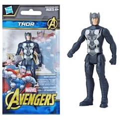 Jouet-Jeux d'imagination-Figurines, mini mondes, héros et animaux-Figurine articulée Thor - HASBRO - Avengers - 9cm - Multicolore - Mixte