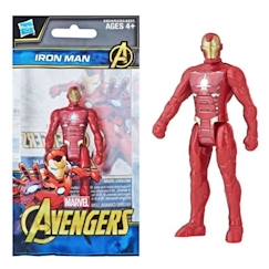 Jouet-Jeux d'imagination-Figurines, mini mondes, héros et animaux-Figurine Iron Man - HASBRO - Avenger - 9cm - Blanc - Multicolore - Enfant - A partir de 6 ans