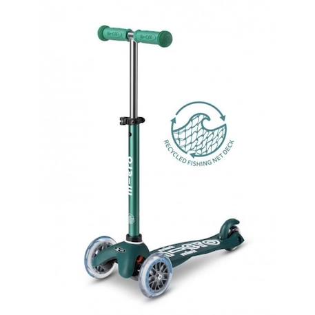 Trottinette 3 roues enfant - MICRO - Mini Micro Deluxe Vert - Plastique vert recyclé - Mixte - Loisir VERT 1 - vertbaudet enfant 