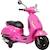 Vespa GTS 125 - Jamara - Scooter électrique pour enfant - Rose clair - Siège cuir ROSE 1 - vertbaudet enfant 