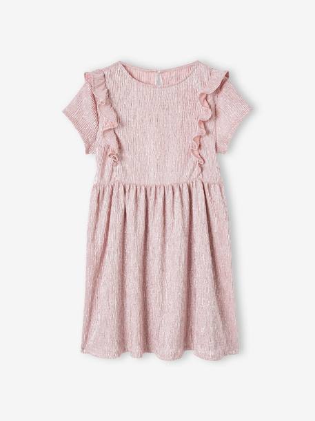 Fille-Robe-Robe de fête en tissu lamé fantaisie fille