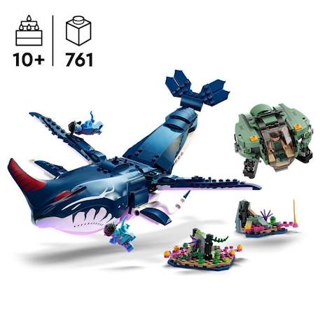 LEGO® Avatar 75579 Payakan le Tulkun et Crabsuit, Jouet avec Figurine Animal, La Voie de l'Eau BLANC 2 - vertbaudet enfant 