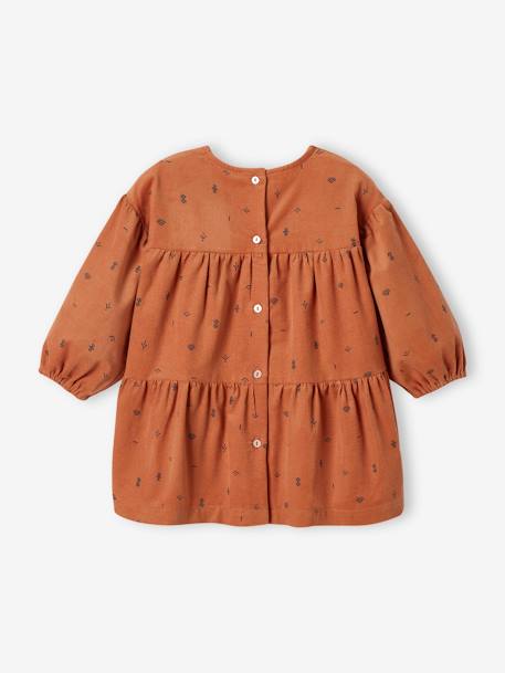 Robe en velours côtelé bébé camel 2 - vertbaudet enfant 