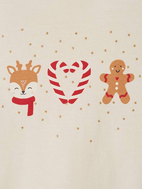 T-shirt de Noël bébé manches longues écru 2 - vertbaudet enfant 