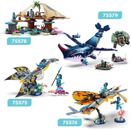 LEGO® Avatar 75579 Payakan le Tulkun et Crabsuit, Jouet avec Figurine Animal, La Voie de l'Eau BLANC 5 - vertbaudet enfant 