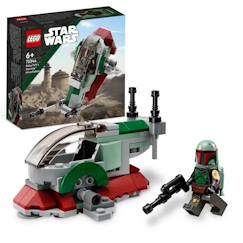 Jouet-Jeux d'imagination-Jeux de construction-LEGO® Star Wars 75344 Le Vaisseau de Boba Fett Microfighter - Blanc - Pour Enfant de 6 ans et plus