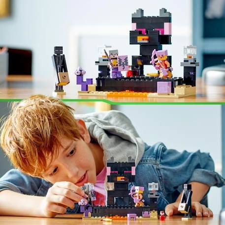 LEGO Minecraft 21242 L’Arène de l’End, Jouet avec Lave, Figurine Dragon de l'Ender et Enderman NOIR 6 - vertbaudet enfant 