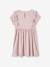 Robe de fête en tissu lamé fantaisie fille rose pâle 2 - vertbaudet enfant 