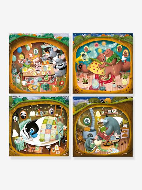 Puzzles Progressifs Contes de la Forêt 12/25 - EDUCA BORRAS bleu 2 - vertbaudet enfant 