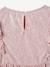 Robe de fête en tissu lamé fantaisie fille rose pâle 4 - vertbaudet enfant 