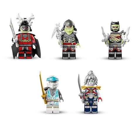 LEGO® NINJAGO 71786 La Créature Dragon de Glace de Zane, Jouet 2-en-1, Figurine de Dragon et Minifigurines BLANC 4 - vertbaudet enfant 