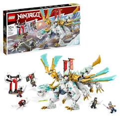 LEGO® NINJAGO 71786 La Créature Dragon de Glace de Zane, Jouet 2-en-1, Figurine de Dragon et Minifigurines  - vertbaudet enfant