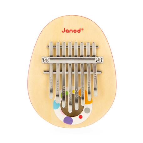 Kalimba - JANOD - Gamme Confetti - 8 Clés En Métal - Jouet D'Imitation Musicale - Eveil Musical - Dès 3 Ans MARRON 3 - vertbaudet enfant 