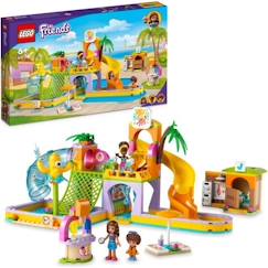 Jouet-LEGO® 41720 Friends Le Parc Aquatique, Jouet d'Été à Construire pour Enfants de 6 Ans, avec Mini-Poupées, Toboggans et Aquarium