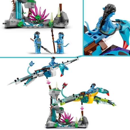 LEGO® Avatar 75572 Le Premier Vol en Banshee de Jake & Neytiri, Jouet Pandora, avec Animaux VERT 3 - vertbaudet enfant 