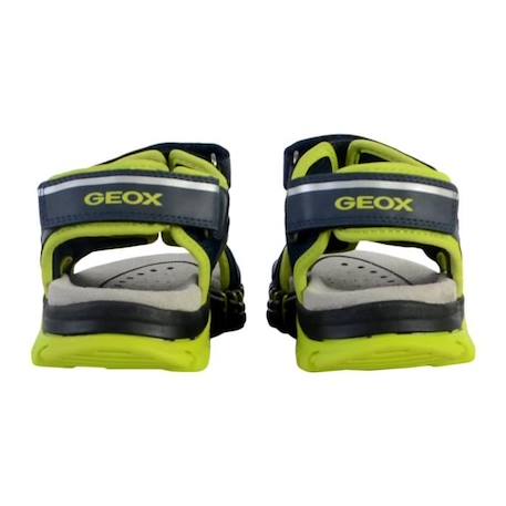 Sandales enfant Geox Dynomix Marine Lime - Scratch Triple - Confort exceptionnel BLEU 4 - vertbaudet enfant 