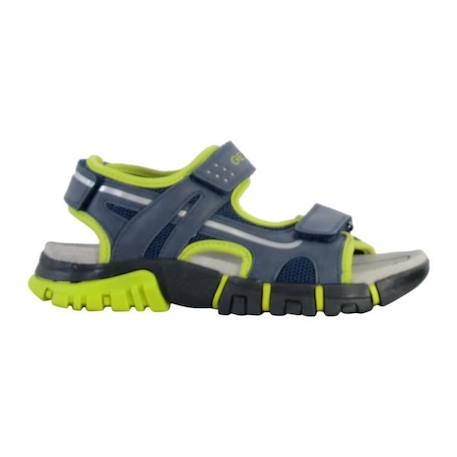 Sandales enfant Geox Dynomix Marine Lime - Scratch Triple - Confort exceptionnel BLEU 2 - vertbaudet enfant 