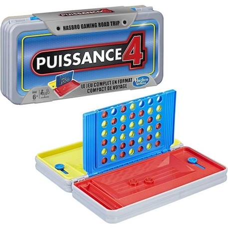 Hasbro Gaming - PUISSANCE 4 - Jeu de societe Road Trip - Jeu de voyage BLANC 1 - vertbaudet enfant 