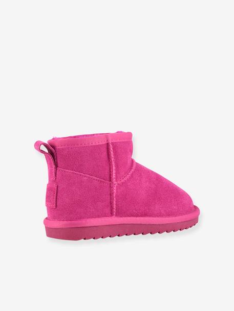 Boots fourrées enfant COLORS OF CALIFORNIA® camel+fuchsia+noir 11 - vertbaudet enfant 