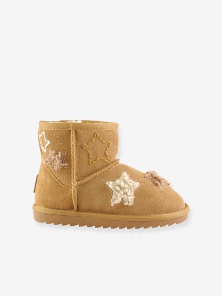 Boots fourrées étoilées enfant COLORS OF CALIFORNIA® camel 2 - vertbaudet enfant 