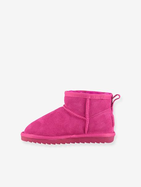 Boots fourrées enfant COLORS OF CALIFORNIA® camel+fuchsia+noir 9 - vertbaudet enfant 