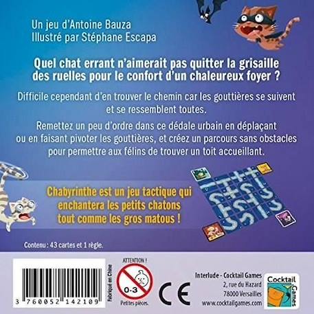 Jeu de société - ASMODEE - Chabyrinthe - Pour 1 joueur ou plus - Mixte - 30 min BLEU 3 - vertbaudet enfant 