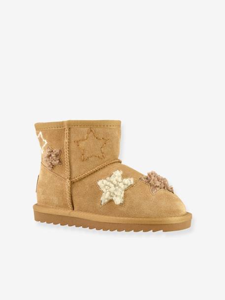 Boots fourrées étoilées enfant COLORS OF CALIFORNIA® camel 1 - vertbaudet enfant 