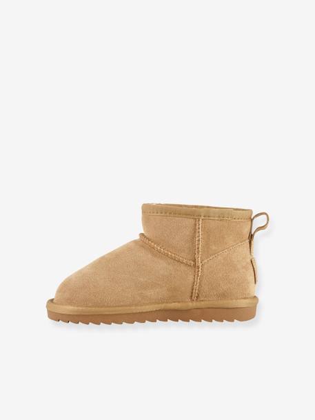 Boots fourrées enfant COLORS OF CALIFORNIA® camel+fuchsia+noir 3 - vertbaudet enfant 