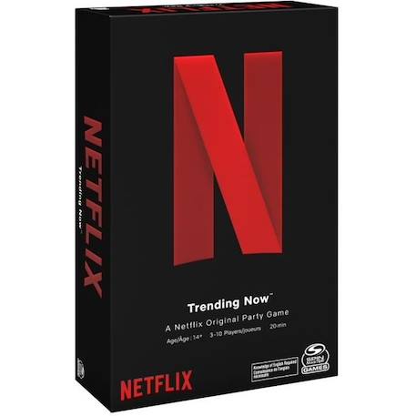 Jeu Netflix - Jeu de Société Partenariat avec Netflix pour Les Amis et la Famille NOIR 1 - vertbaudet enfant 