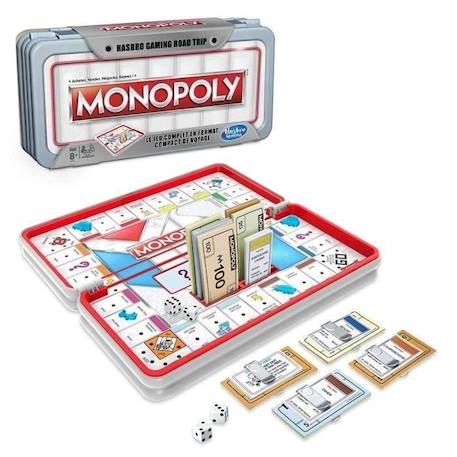 MONOPOLY - Jeu de Societe Road Trip - Jeu de voyage BLANC 4 - vertbaudet enfant 