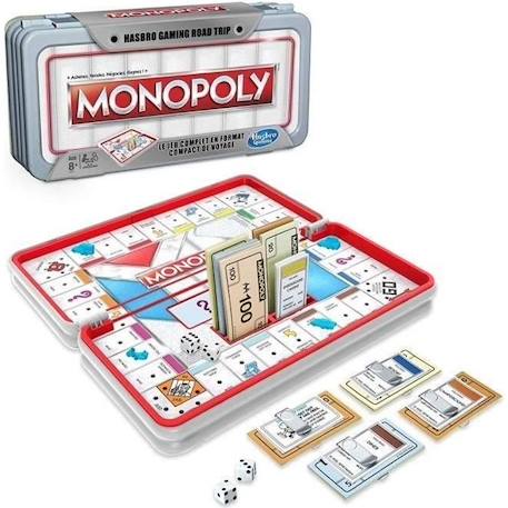 MONOPOLY - Jeu de Societe Road Trip - Jeu de voyage BLANC 1 - vertbaudet enfant 