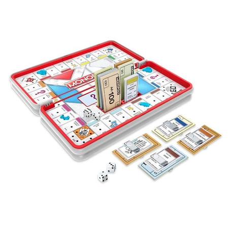 MONOPOLY - Jeu de Societe Road Trip - Jeu de voyage BLANC 2 - vertbaudet enfant 