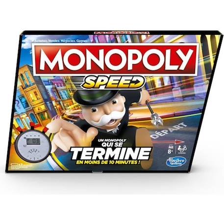 MONOPOLY - Jeu de plateau - Speed - pour enfants - à partir de 8 ans BLEU 1 - vertbaudet enfant 