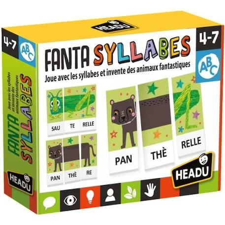 Jeu de lecture ABC - Fanta Syllables - Enfant 6 ans - Vert Jaune - Intérieur VERT 1 - vertbaudet enfant 