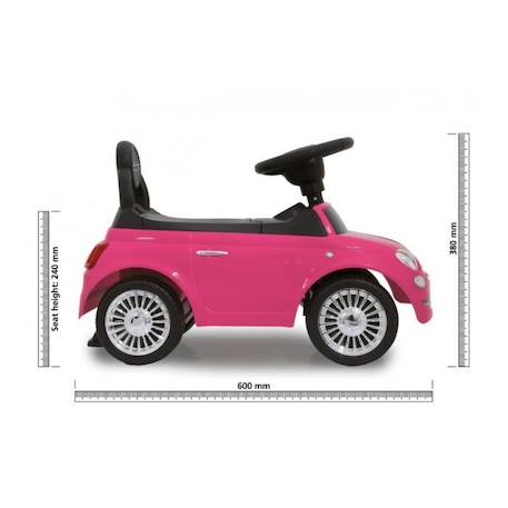 Voiture à pousser JAMARA Fiat 500 - Rose - Pour enfant de 18 mois à 3 ans ROSE 4 - vertbaudet enfant 