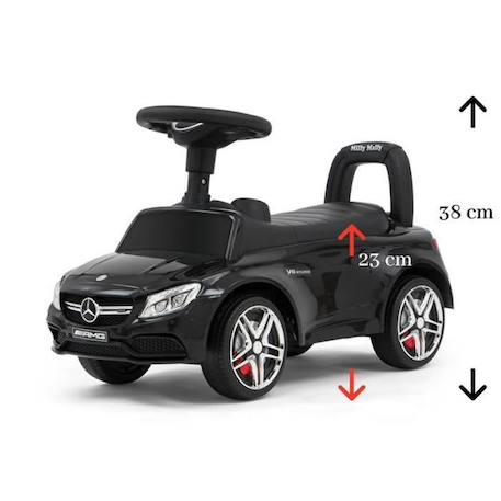 Porteur Milly Mally Mercedes AMG C63 Coupe S Noir NOIR 3 - vertbaudet enfant 