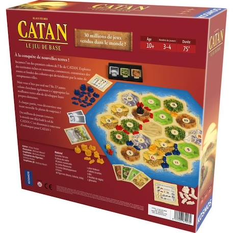 Catan Jeu de base - Asmodee - Jeu de société ROUGE 3 - vertbaudet enfant 