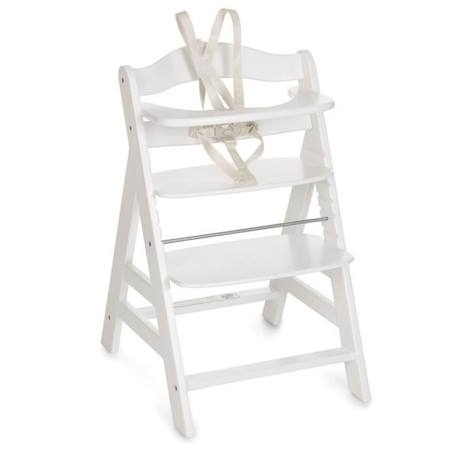 Hauck - Chaise Haute en Bois  pour bébé Évolutive Alpha + / White BLANC 2 - vertbaudet enfant 