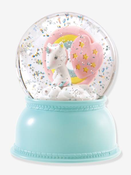 Veilleuse Boule à Neige Licorne - DJECO bleu ciel 1 - vertbaudet enfant 