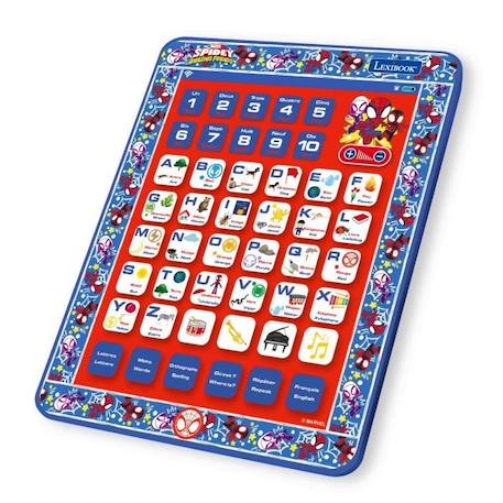 Tablette Éducative Bilingue SpiderMan (FR-EN) - LEXIBOOK - 7' - Bleu - Enfant - 5 modes d'apprentissage BLEU 2 - vertbaudet enfant 