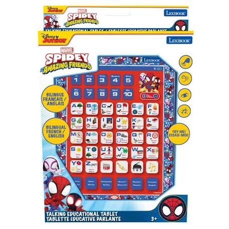 Tablette Éducative Bilingue SpiderMan (FR-EN) - LEXIBOOK - 7' - Bleu - Enfant - 5 modes d'apprentissage BLEU 3 - vertbaudet enfant 